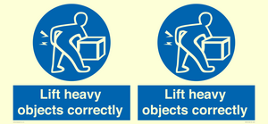 Lift heavy objects correctly